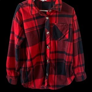 maurices flannel top